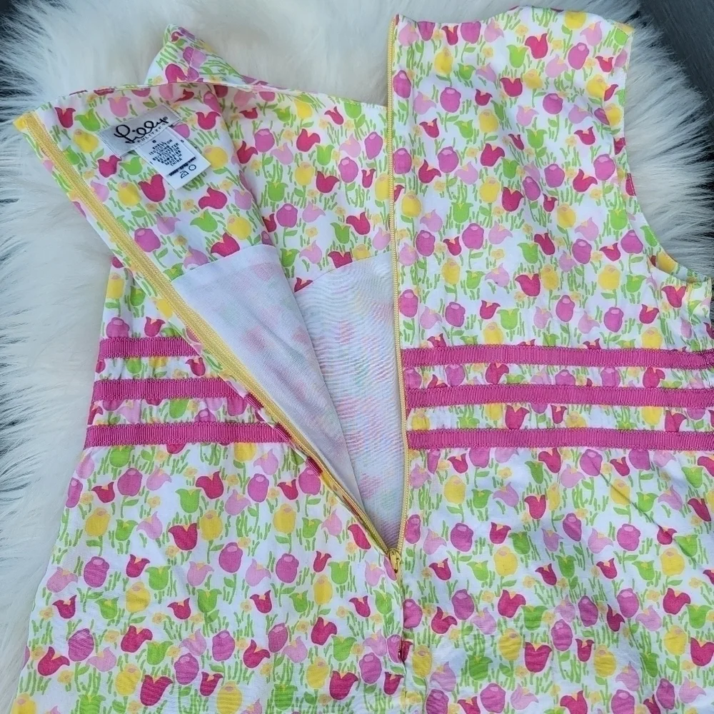 Vintage Lilly Pulitzer White Label Tulip Dress 8